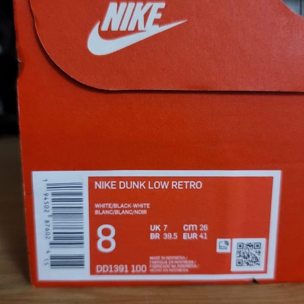 Nike Dunk Low Retro - White/Black
